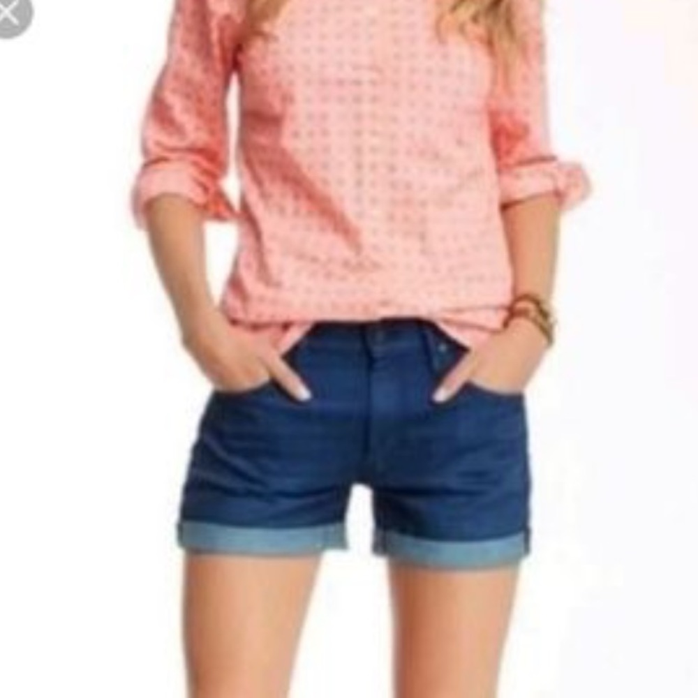 Mother Dropout Cuff Denim Shorts SIZE 31